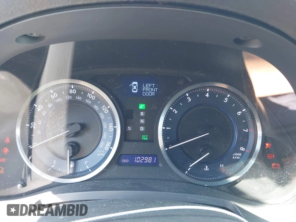 2012 Lexus IS 250 with VIN JTHBF5C26C5173223, listed as a IAAI auction lot 40499040 with 102,981 mi miles and . Bid and sale history available at DreamBid. Image 7.