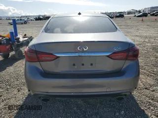 2021 Infiniti Q50 Pure with VIN JN1EV7AP5MM706121, listed as a Copart auction lot 53731965 with 76,603 mi miles and Salvage Title. Bid and sale history available at DreamBid. Image 6.