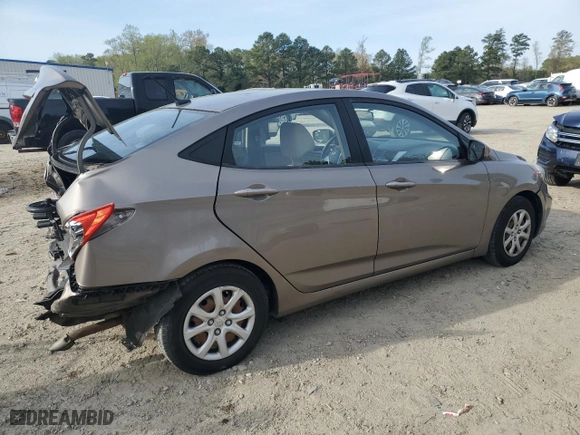 2014 Hyundai Accent GLS with VIN KMHCT4AE2EU658601, listed as a Copart auction lot 51180355 with 132,147 mi miles and Salvage Title. Bid and sale history available at carsss.com. Image 3.