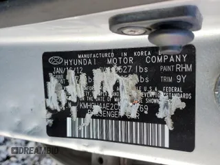 2012 Hyundai Accent GLS with VIN KMHCU4AE2CU210269, listed as a Copart auction lot 49401535 with 143,832 mi miles and Non Repairable. Bid and sale history available at carsss.com. Image 12.