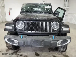 2024 Jeep Wrangler 4xe Sahara with VIN 1C4RJXP60RW257385, listed as a Copart auction lot 47660655 with 20,899 mi miles and Salvage Title. Bid and sale history available at carsss.com. Image 5.