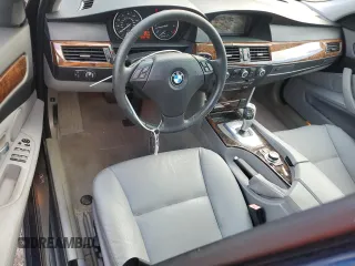 2009 BMW 5 Series 550i with VIN WBANW53529CT55835, listed as a Copart auction lot 75104204 with 46,358 mi miles and Salvage Title. Bid and sale history available at carsss.com. Image 8.