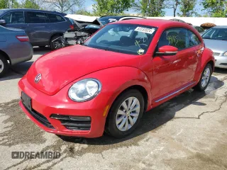 2019 Volkswagen Beetle S with VIN 3VWFD7AT5KM719192, listed as a Copart auction lot 52237024 with 44,185 mi miles and Salvage Title. Bid and sale history available at carsss.com. Image 1.