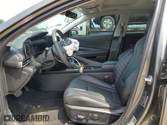 2024 Hyundai Elantra Limited with VIN KMHLP4DG8RU818133, listed as a Copart auction lot 54598175 with 13,647 mi miles and Salvage Title. Bid and sale history available at DreamBid. Image 7.