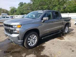 2019 Chevrolet Silverado 1500 Custom with VIN 1GCPYBEH9KZ416936, listed as a Copart auction lot 54607815 with 112,744 mi miles and Salvage Title. Bid and sale history available at DreamBid. Image 1.