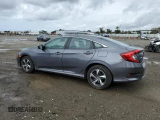 2020 Honda Civic Sedan LX with VIN 2HGFC2F68LH554266, listed as a Copart auction lot 49242715 with 51,778 mi miles and Salvage Title. Bid and sale history available at carsss.com. Image 2.