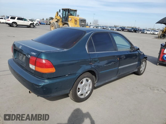 1998 Honda Civic EX with VIN JHMEJ8644WS000994, listed as a Copart auction lot 48209805 with 226,561 mi miles and Salvage Title. Bid and sale history available at carsss.com. Image 3.