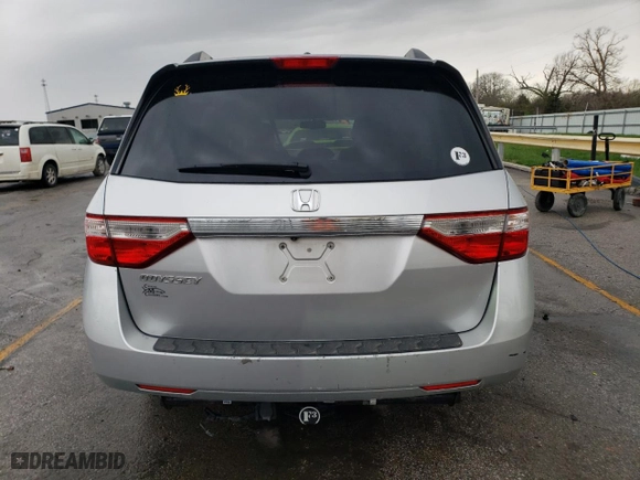 2011 Honda Odyssey EX-L with VIN 5FNRL5H62BB098148, listed as a Copart auction lot 50971955 with 257,103 mi miles and Salvage Title. Bid and sale history available at carsss.com. Image 6.