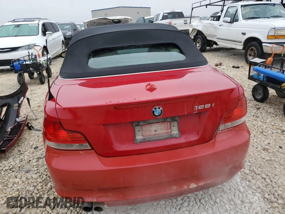 2009 BMW 1 Series 128i with VIN WBAUL73509VJ75919, listed as a Copart auction lot 83335344 with 185,219 mi miles and Salvage Title. Bid and sale history available at DreamBid. Image 6.
