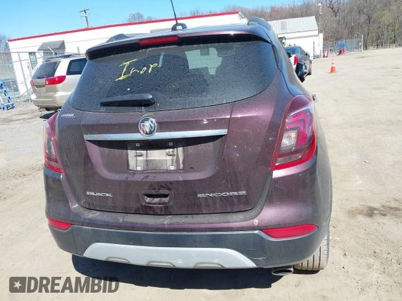2018 Buick Encore Preferred with VIN KL4CJASB9JB682147, listed as a IAAI auction lot 41903115 with 57,897 mi miles and . Bid and sale history available at carsss.com. Image 16.
