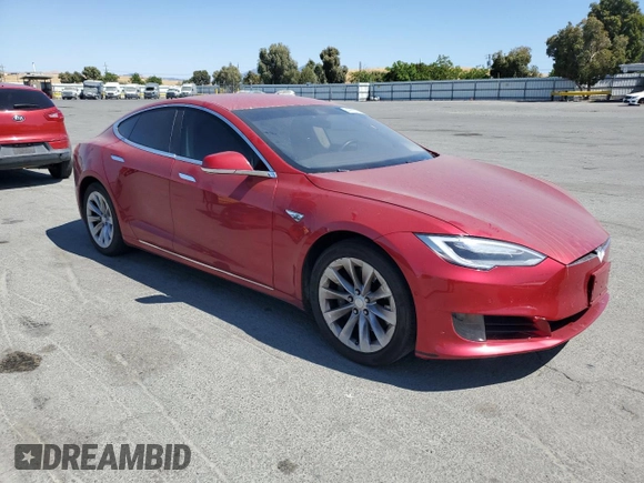 2016 Tesla Model S 70 with VIN 5YJSA1E19GF147460, listed as a Copart auction lot 64068545 with 99,201 mi miles and Salvage title. Bid and sale history available at DreamBid. Image 4.