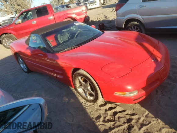 2001 Chevrolet Corvette with VIN 1G1YY32G915122862, listed as a Copart auction lot 81937694 with 0 mi miles and Salvage Title. Bid and sale history available at carsss.com. Image 4.