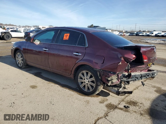 2008 Toyota Avalon XL with VIN 4T1BK36B18U300143, listed as a Copart auction lot 46428985 with 512,595 mi miles and Salvage Title. Bid and sale history available at DreamBid. Image 2.