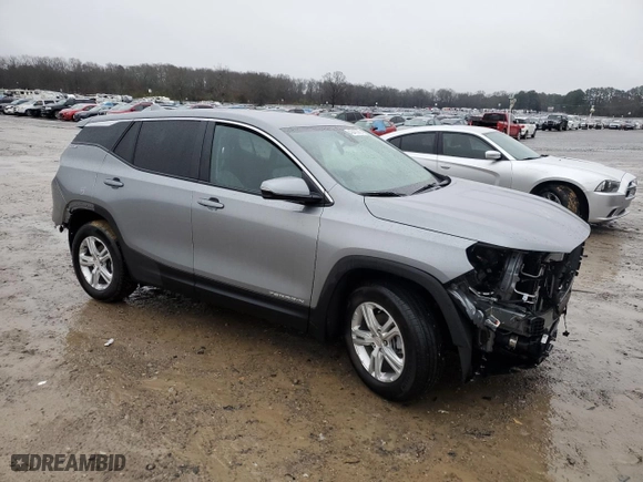 2024 GMC Terrain SLE with VIN 3GKALMEG7RL223875, listed as a Copart auction lot 43430255 with 13,817 mi miles and Salvage Title. Bid and sale history available at carsss.com. Image 4.