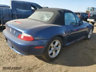 2000 BMW Z3 2.5L with VIN WBACH9342YLM92711, listed as a Copart auction lot 76013184 with 119,568 mi miles and Clean Title. Bid and sale history available at carsss.com. Image 3.