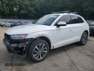 2021 Audi Q5 Premium with VIN WA1AAAFY7M2128924, listed as a Copart auction lot 61290005 with 38,838 mi miles and Salvage title. Bid and sale history available at DreamBid. Image 1.