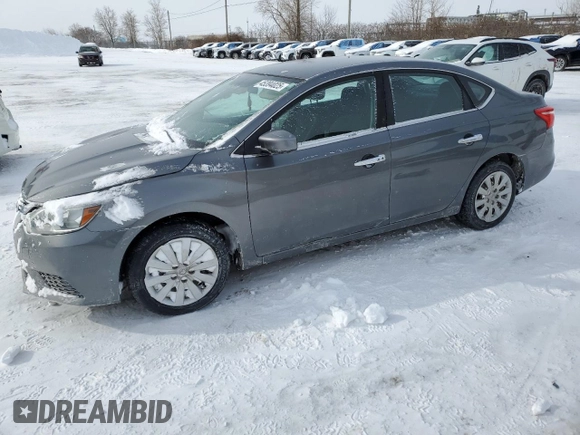 2017 Nissan Sentra S with VIN 3N1AB7AP3HY386307, listed as a Copart auction lot 45394025 with 196,135 mi miles and Salvage Title. Bid and sale history available at carsss.com. Image 1.