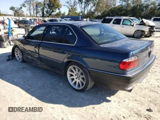 1997 BMW 7 Series 740il with VIN WBAGJ8327VDL42579, listed as a Copart auction lot 42023485 with 143,882 mi miles and Salvage Title. Bid and sale history available at carsss.com. Image 2.