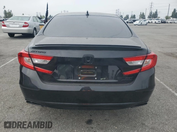 2020 Honda Accord Sport with VIN 1HGCV2F3XLA020073, listed as a Copart auction lot 57354185 with 41,649 mi miles and Salvage title. Bid and sale history available at DreamBid. Image 6.