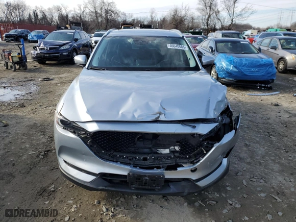 2021 Mazda CX-5 Grand Touring with VIN JM3KFBDM2M1362189, listed as a Copart auction lot 46040685 with 46,884 mi miles and Salvage Title. Bid and sale history available at carsss.com. Image 5.