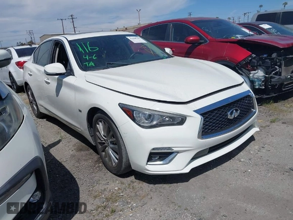 2020 Infiniti Q50 Edition 30 with VIN JN1EV7APXLM202808, listed as a IAAI auction lot 41988781 with 85,233 mi miles and . Bid and sale history available at DreamBid. Image 1.