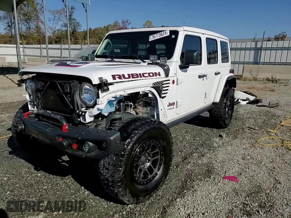 2022 Jeep Wrangler Unlimited Rubicon with VIN 1C4JJXFG2NW125360, listed as a Copart auction lot 76773624 with 22,978 mi miles and Salvage title. Bid and sale history available at DreamBid. Image 15.