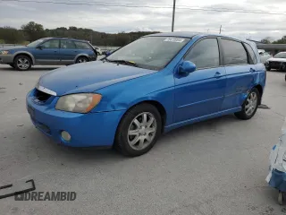 2006 Kia Spectra with VIN KNAFE162X65259727, listed as a Copart auction lot 75470994 with 0 mi miles and Salvage Title. Bid and sale history available at carsss.com. Image 1.