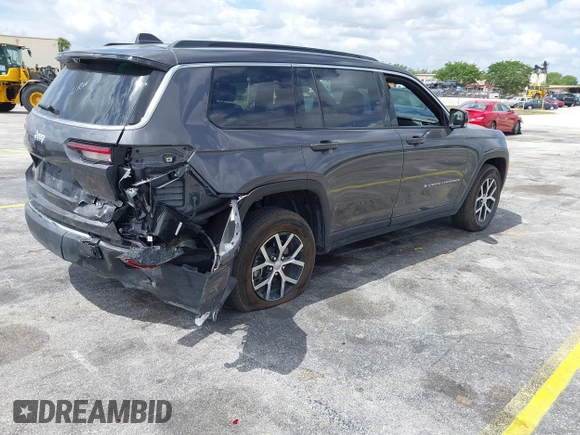 2024 Jeep Grand Cherokee Limited with VIN 1C4RJKBG7R8602211, listed as a IAAI auction lot 42182703 with 14,988 mi miles and . Bid and sale history available at DreamBid. Image 4.
