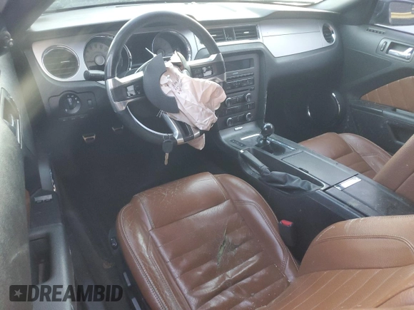 2012 Ford Mustang GT Premium with VIN 1ZVBP8CF1C5263105, listed as a Copart auction lot 43135345 with 146,670 mi miles and Salvage Title. Bid and sale history available at DreamBid. Image 8.