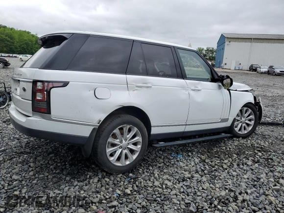 2016 Land Rover Range Rover HSE z VIN SALGS2PF3GA299365, wystawiony jako Copart lot #58929025 z przebiegiem 50 308 mil mil oraz Szkoda całkowita • Salvage title. Historia ofert i sprzedaży dostępna na DreamBid. Obrazek 3.
