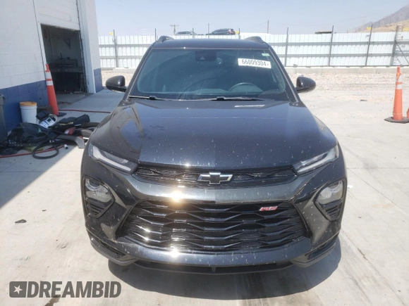 2022 Chevrolet TrailBlazer RS with VIN KL79MTSL6NB130006, listed as a Copart auction lot 66009304 with 17,706 mi miles and Salvage Title. Bid and sale history available at DreamBid. Image 5.