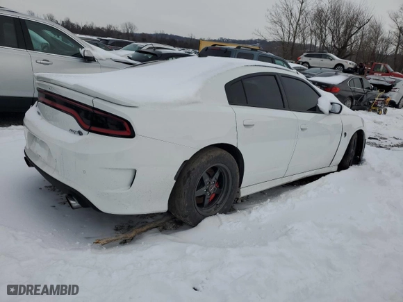 2017 Dodge Charger SRT Hellcat with VIN 2C3CDXL93HH522816, listed as a Copart auction lot 87491014 with 14,779 mi miles and Salvage Title. Bid and sale history available at carsss.com. Image 3.
