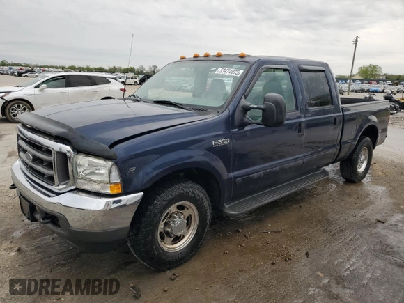 2002 Ford F-350 XL with VIN 1FTSW30S42ED03511, listed as a Copart auction lot 53474075 with 207,381 mi miles and Salvage Title. Bid and sale history available at DreamBid. Image 1.