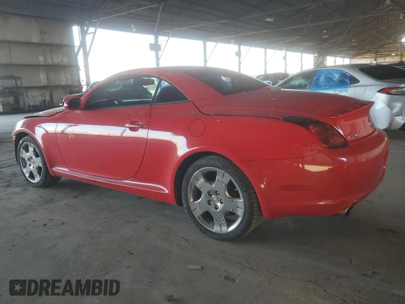 2004 Lexus SC 430 with VIN JTHFN48Y240053168, listed as a Copart auction lot 74747674 with 118,219 mi miles and Salvage Title. Bid and sale history available at DreamBid. Image 2.