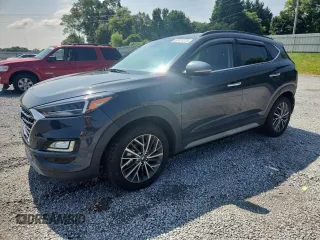 2021 Hyundai Tucson Ultimate with VIN KM8J33AL9MU343048, listed as a Copart auction lot 57421225 with 43,322 mi miles and Salvage title. Bid and sale history available at DreamBid. Image 1.