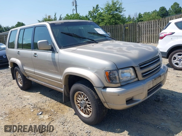 2002 Isuzu Trooper S with VIN JACDJ58X527J09916, listed as a IAAI auction lot 42603637 with 177,237 mi miles and . Bid and sale history available at DreamBid. Image 1.