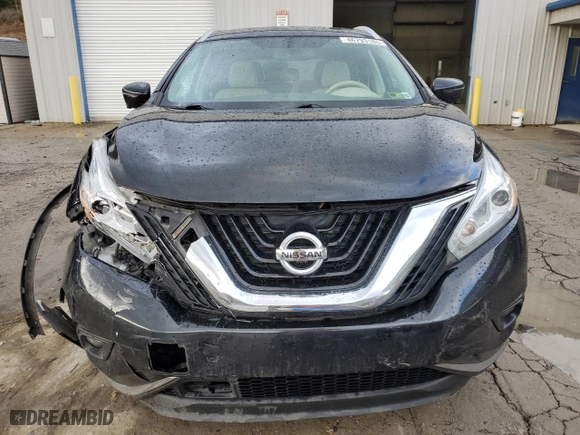 2017 Nissan Murano SL with VIN 5N1AZ2MH4HN101994, listed as a Copart auction lot 46793185 with 107,360 mi miles and Salvage Title. Bid and sale history available at carsss.com. Image 5.
