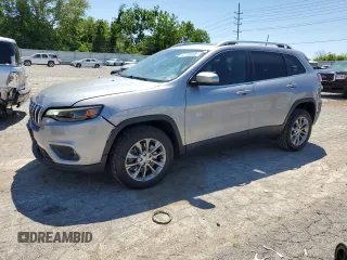 2021 Jeep Cherokee Latitude Lux with VIN 1C4PJLMX6MD103653, listed as a Copart auction lot 57706995 with 74,993 mi miles and Salvage title. Bid and sale history available at DreamBid. Image 1.