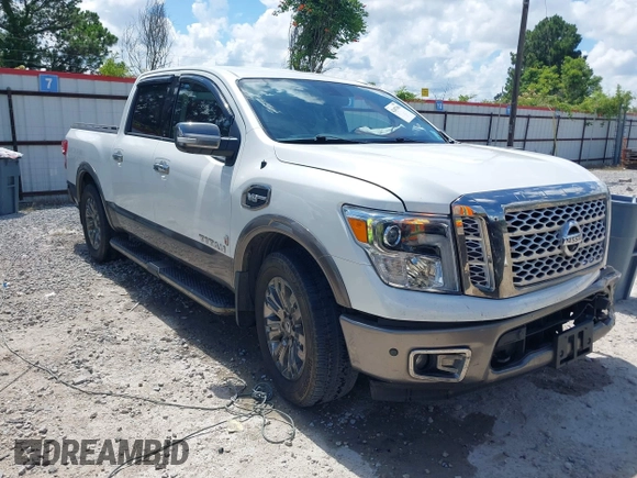 2017 Nissan Titan SV with VIN 1N6AA1E63HN526560, listed as a IAAI auction lot 42487006 with 155,505 mi miles and . Bid and sale history available at DreamBid. Image 1.