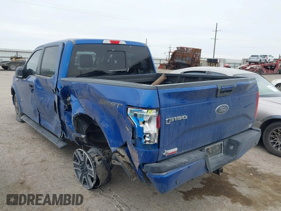 2017 Ford F-150 XL with VIN 1FTEW1CG0HKC71336, listed as a IAAI auction lot 41785133 with 107,904 mi miles. Bid and sale history available at carsss.com. Image 3.
