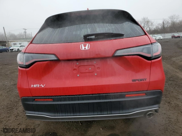 2023 Honda HR-V Sport with VIN 3CZRZ1H51PM723358, listed as a Copart auction lot 49789125 with 19,440 mi miles and Salvage Title. Bid and sale history available at carsss.com. Image 6.