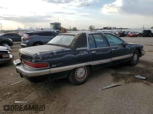 1992 Buick Roadmaster Ltd with VIN 1G4BT5376NR466262, listed as a Copart auction lot 75079004 with 160,992 mi miles and Clean Title. Bid and sale history available at DreamBid. Image 3.