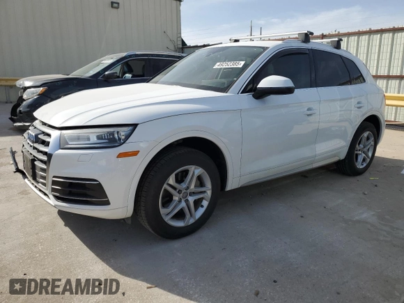2019 Audi Q5 Premium with VIN WA1ANAFY5K2027737, listed as a Copart auction lot 49252385 with 96,692 mi miles and Salvage Title. Bid and sale history available at carsss.com. Image 1.