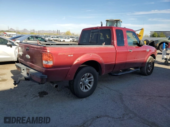 2010 Ford Ranger XLT with VIN 1FTLR4FE6APA11283, listed as a Copart auction lot 53895655 with 163,294 mi miles and Salvage title. Bid and sale history available at DreamBid. Image 3.