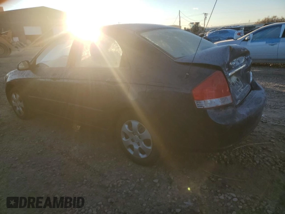 2008 Kia Spectra EX with VIN KNAFE122885583042, listed as a Copart auction lot 83485024 with 171,795 mi miles and Salvage title. Bid and sale history available at DreamBid. Image 2.