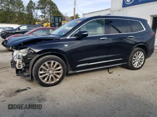 2020 Cadillac XT6 AWD Premium Luxury with VIN 1GYKPDRS6LZ154335, listed as a Copart auction lot 45735405 with 100,584 mi miles and Salvage Title. Bid and sale history available at carsss.com. Image 1.