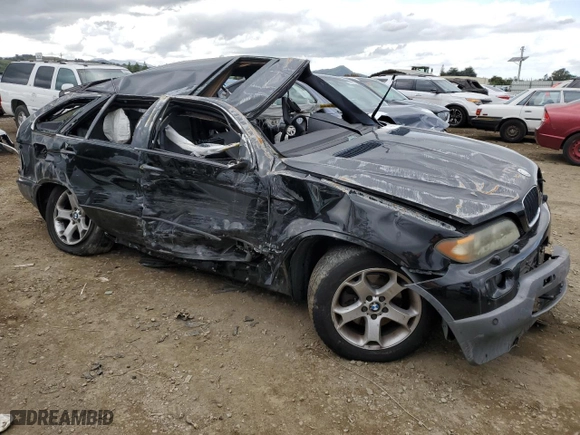 2004 BMW X5 3.0i with VIN 5UXFA13544LU28399, listed as a Copart auction lot 51142305 with 0 mi miles and Non Repairable. Bid and sale history available at carsss.com. Image 4.