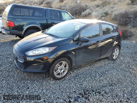 2019 Ford Fiesta SE with VIN 3FADP4EJ2KM128672, listed as a Copart auction lot 46369845 with 34,377 mi miles and Salvage Title. Bid and sale history available at carsss.com. Image 1.