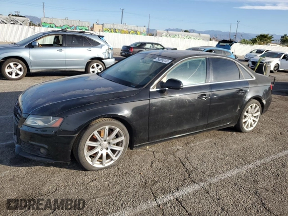 2010 Audi A4 2.0T Premium Plus with VIN WAUEFAFL7AN003331, listed as a Copart auction lot 78565013 with 122,708 mi miles and Salvage Title. Bid and sale history available at carsss.com. Image 1.