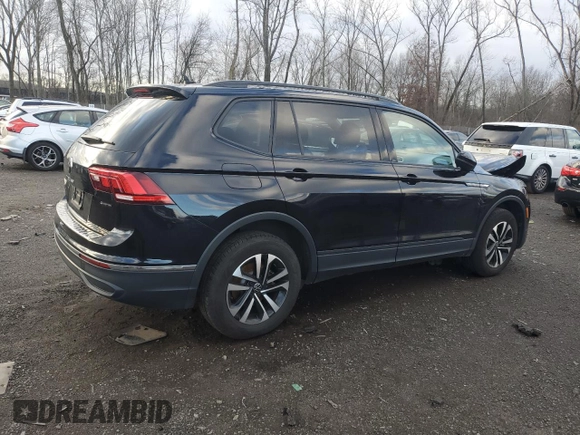 2023 Volkswagen Tiguan S with VIN 3VVFB7AX6PM104235, listed as a Copart auction lot 86537514 with 16,106 mi miles and Salvage title. Bid and sale history available at DreamBid. Image 3.